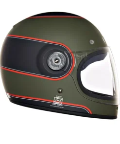Drifter V2 Centre Stripe Helmet-Matt Battle Green