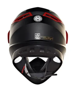 Escapade Off Road Helmet Black and Red