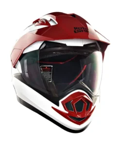 Escapade Off Road Helmet White and Red