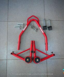 Glossy Red Paddock Stand for Yezdi Scrambler