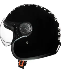 Jet Open Face MLG Helmet Glossy Black