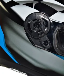 Lightwing Full Face Helmet Checks Glossy Black