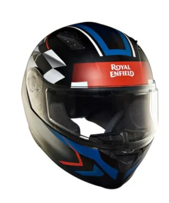 Lightwing Full Face Helmet Checks Matt Black and Blue