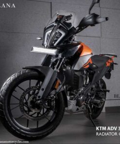Matt Black Radiator Guard for KTM Adventure 250 and 390