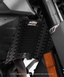 Matt Black Radiator Guard for KTM Adventure 250 and 390