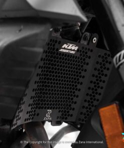 Matt Black Radiator Guard for KTM Adventure 250 and 390