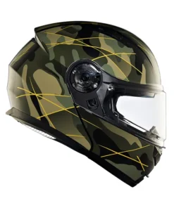 Modular Multi Camo Glossy Black Helmet