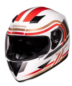 RE Stunner Dual Visor Gloss White Helmet