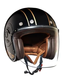 Super Meteor 650 Spirit Gold Helmet-Black