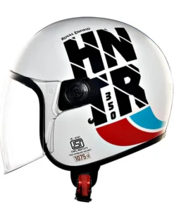 Royal Enfield Hunter Copter Half Face Helmet White
