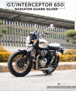 Silver Radiator Guard for Continental GT and Interceptor 650