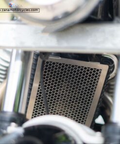 Silver Radiator Guard for Continental GT and Interceptor 650