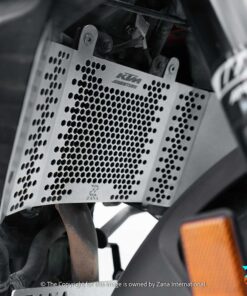 Silver Radiator Guard for KTM Adventure 250 and 390