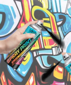 VISTA SPRAY PAINT BLACK MATT 400 ML