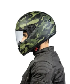 Street Prime Crackling Camo Helmet-Olive