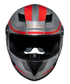 Stunner Dual Visor Gloss Silver Helmet
