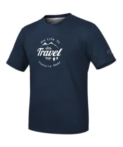 Viaterra Mountains Road T-Shirt-Blue