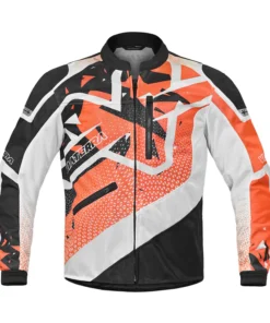 Buy Viaterra Off-Road Riding Jacket-White and Orange Online