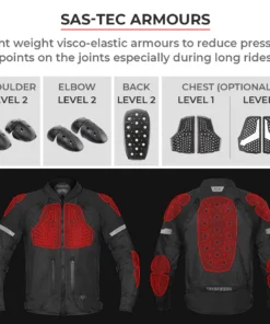 Viaterra Spencer Street Mesh Riding Jacket Black