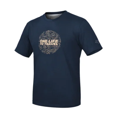 Viaterra Unisex Contour T-Shirt-Blue