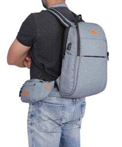 30L Laptop Backpack-Denim Blue