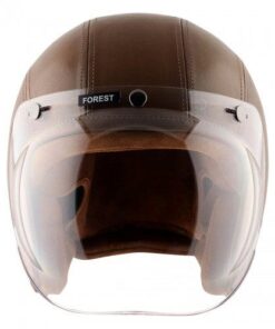 Axor Retro Jet Leather Forest Open-Face Helmet