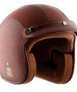 Axor Retro Jet Leather Timber Helmet