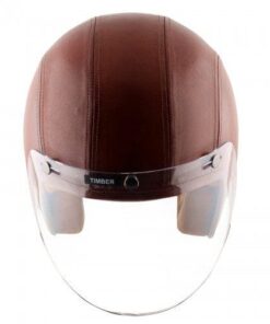 Axor Retro Jet Leather Timber Helmet