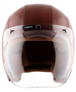Axor Retro Jet Leather Timber Helmet