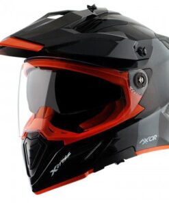 Axor X-Cross Dual Visor SC Helmet-Black Orange Glossary