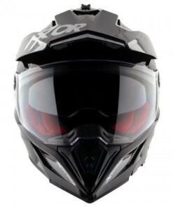 Axor X-Cross Dual Visor SC Helmet-Matt Black Red