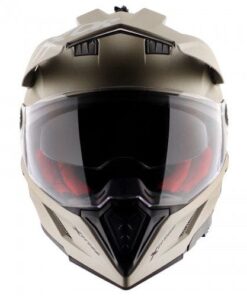 Axor X-Cross Dual Visor SC Helmet-Nickel Red