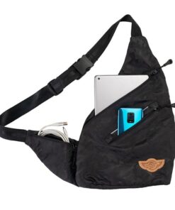 Crossbody Sling Bag-Cross Bag-Black Camo