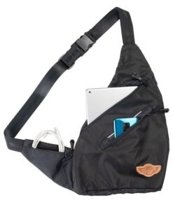 Crossbody Sling Bag-Cross Bag-Charcoal Black