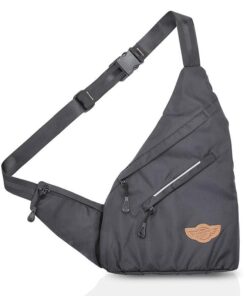 Crossbody Sling Bag-Cross Bag-Charcoal Black
