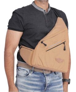 Crossbody Sling Bag-Cross Bag-Khaki Color