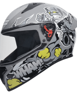 D10 Decor Full-Face Grey N4 Helmet