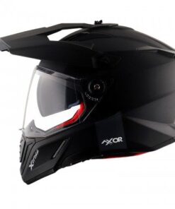 Axor X-Cross Dual Visor SC Helmet-Matt Black Red