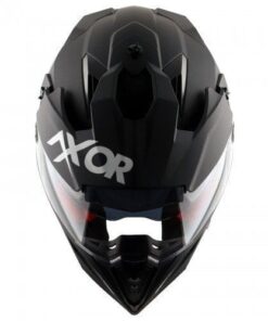 Axor X-Cross Dual Visor SC Helmet-Matt Black Red