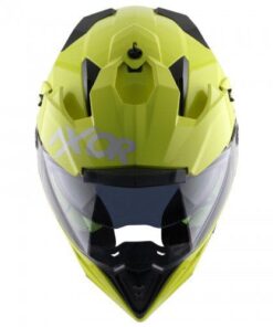Dual Visor SC Helmet-Neon Yellow Green