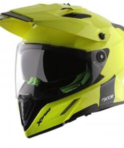 X-Cross Dual Visor Helmet-Neon Yellow