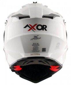 Axor X-Cross Dual Visor SC Helmet-White Red