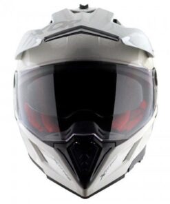Axor X-Cross Dual Visor SC Helmet-White Red