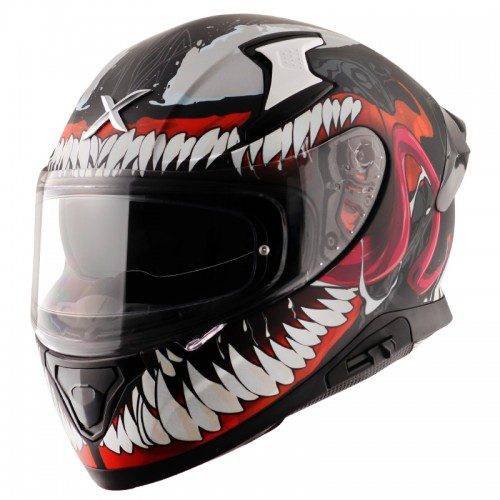 Axor Apex Marvel Venom Gloss Black Red Helmet