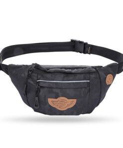 Kato Waist Pouch-Thigh Bag-Black Camo