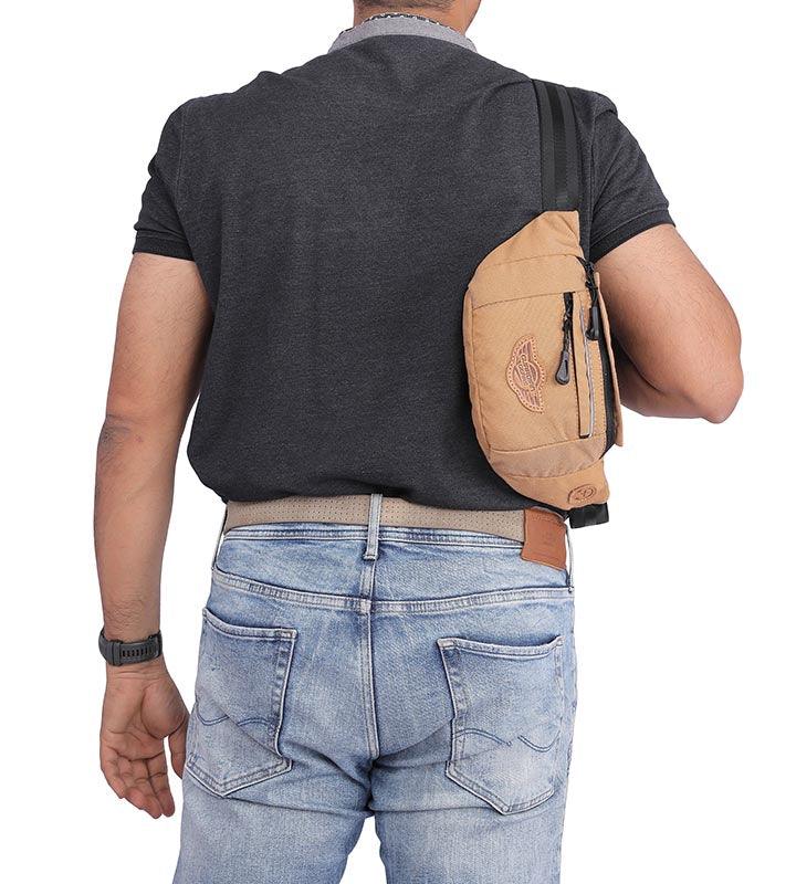 Buy Kato Waist Pouch-Thigh Bag-Khaki Color Online