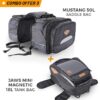 Mustang 50L Saddle Bag+Jaws 18L Tank Bag
