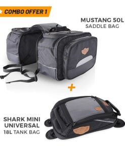 Mustang 50L Saddle bag and 18L Tank Bag