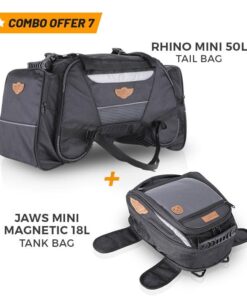 Rhino 50L Tail Bag and 18L Jaws Tank Bag