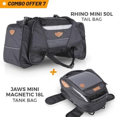 Rhino 50L Tail Bag and 18L Jaws Tank Bag